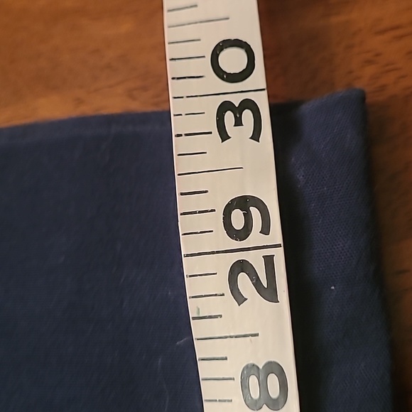 blue trousers with gold zippered pockets - Picture 6 of 7